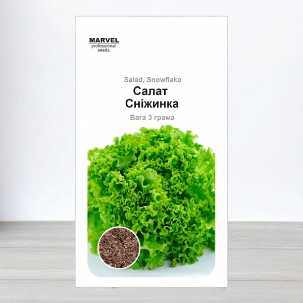 Насіння Салату Сніжинка (Польща), 3000-3200 насіння (5 г)